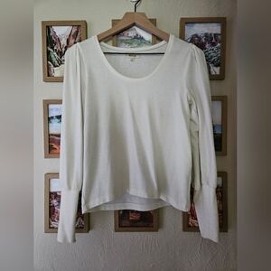 Madewell, puff sleeve sweater, XS